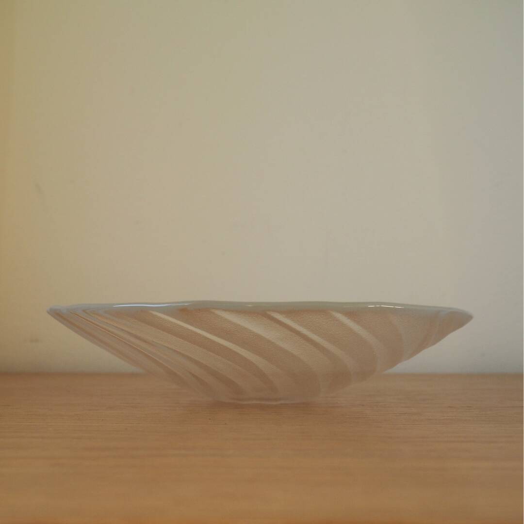 Holmegaard Skagerrak Set Of 3 - 2 Candle Holders, 1 Bowl - 1980S Denmark