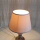 Table lamp in tin, candlestick shape - mid 20th century.
