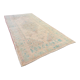 Handmade Pastel Beige Turquoise Area Rug 122x242cm