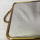 Vintage golden barber mirror