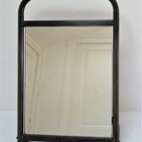 Vintage patinated metal shoe mirror