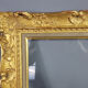 Old frame carved gilded wood 38x32 cm, leafing 26.3x20.3 cm
