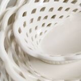 Set of 3 woven earthenware baskets