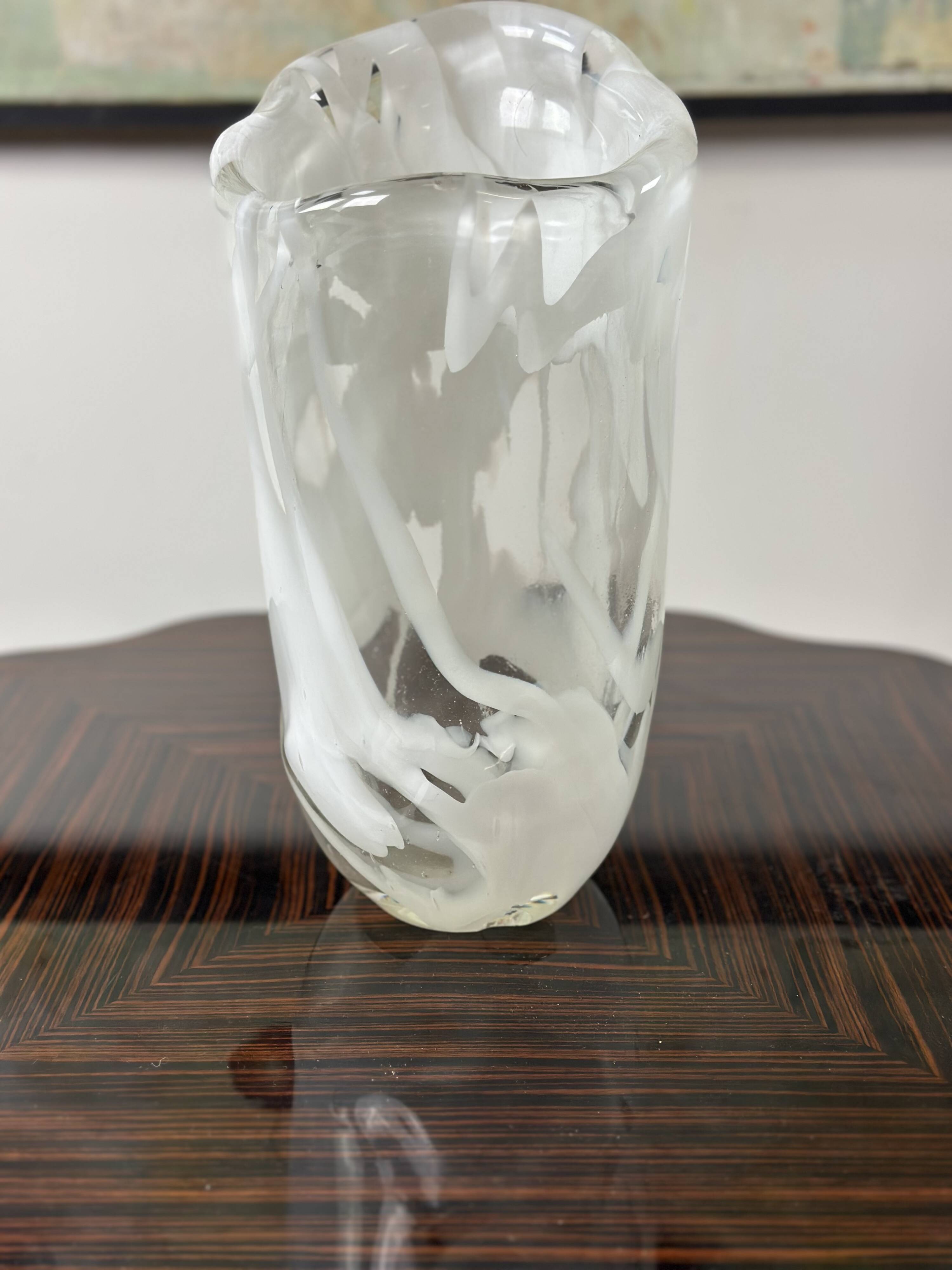 Vintage Murano glass vase, 1980