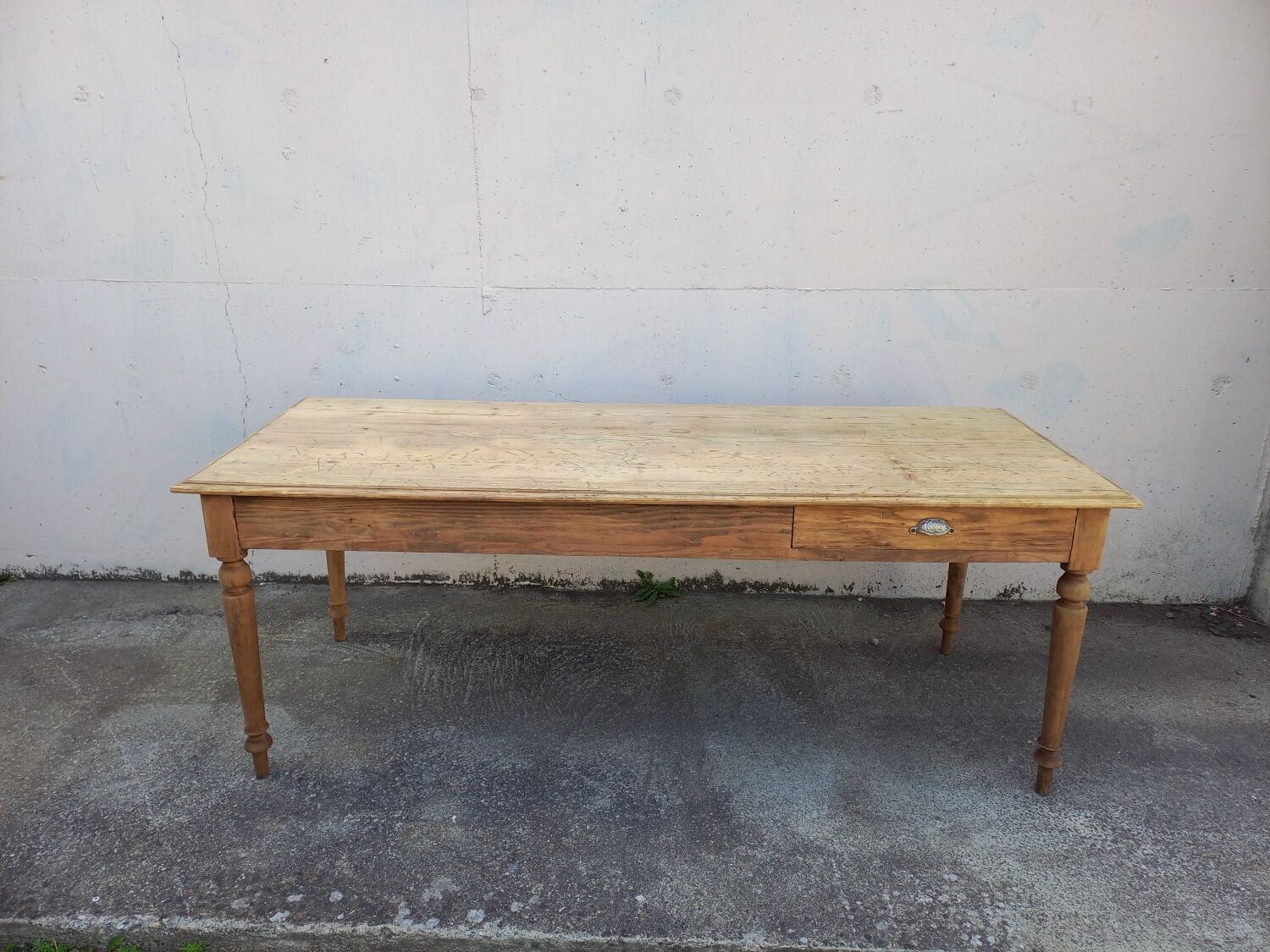 Table de ferme ancienne 200 cm
