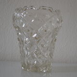 Vase vintage crystal mold czechoslovakia years 50