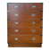 Commode marine Anglaise acajou et laiton — style Campaign 1960