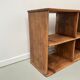 Antique pine storage cabinet with lockers