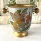 French cloisonne bucket enamelled colored over brass champagne cooler