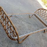 Rattan basket bed