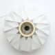 White lamp designed by L. Schioler for Hoyrup Denmark 1970
