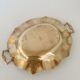 Vintage Modernist Italian Ornate Brass Serving Platter