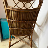 Art Deco armchair in rattan and wicker, 1920s