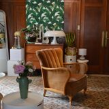 Chair caning and velvet cocktail