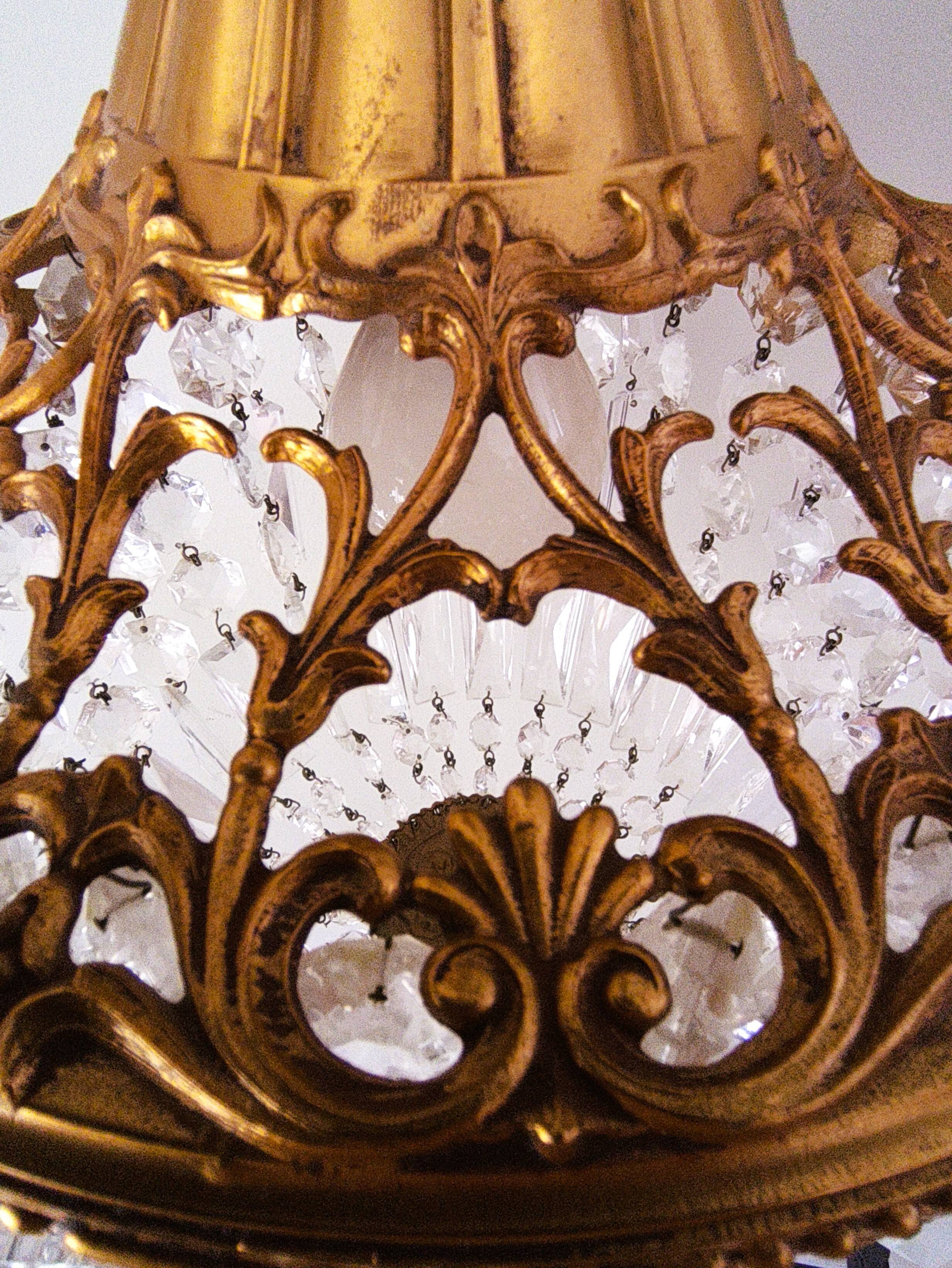Lustre montgolfière style Louis XVI