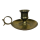 Vintage brass cellar rat candle holder