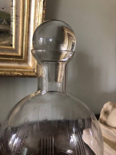 Carafe of cut glass