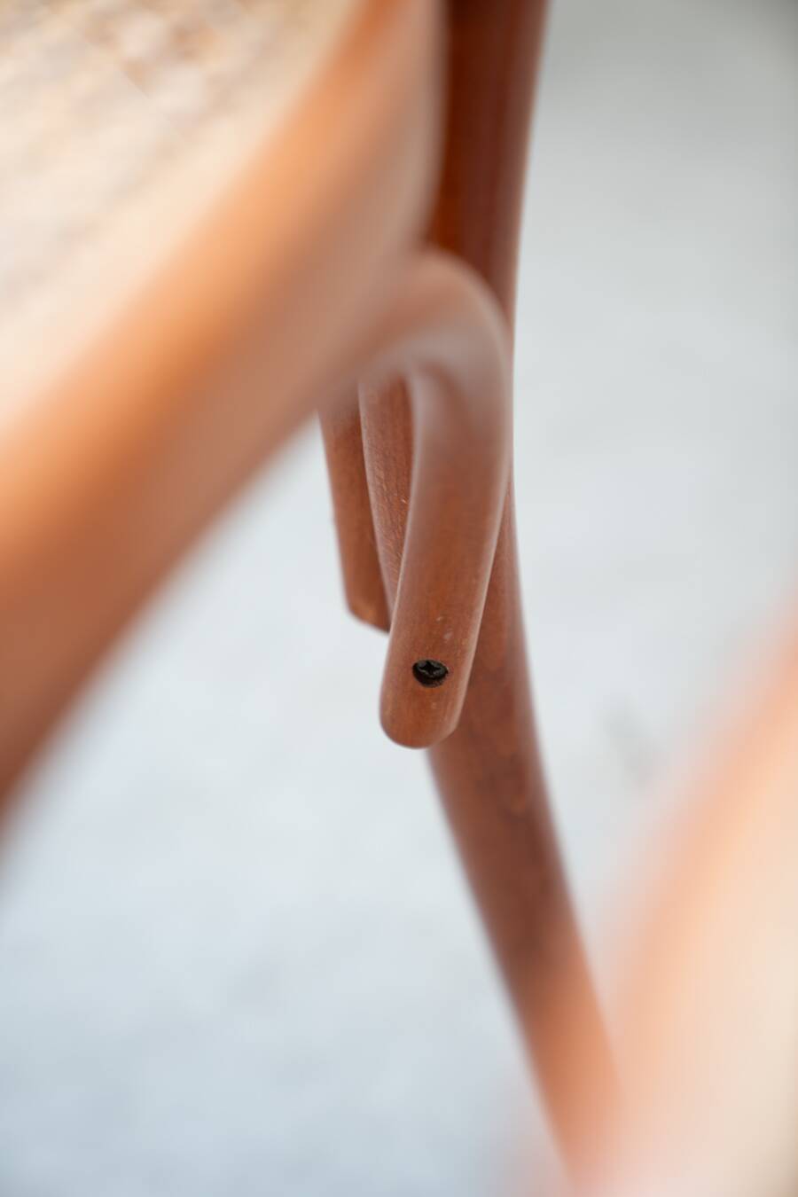 Bent beech wood chairs with straw seats, no. 34 total, 1990-2000