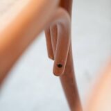 Bent beech wood chairs with straw seats, no. 34 total, 1990-2000