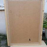 Grand golden mirror in louis xvi style