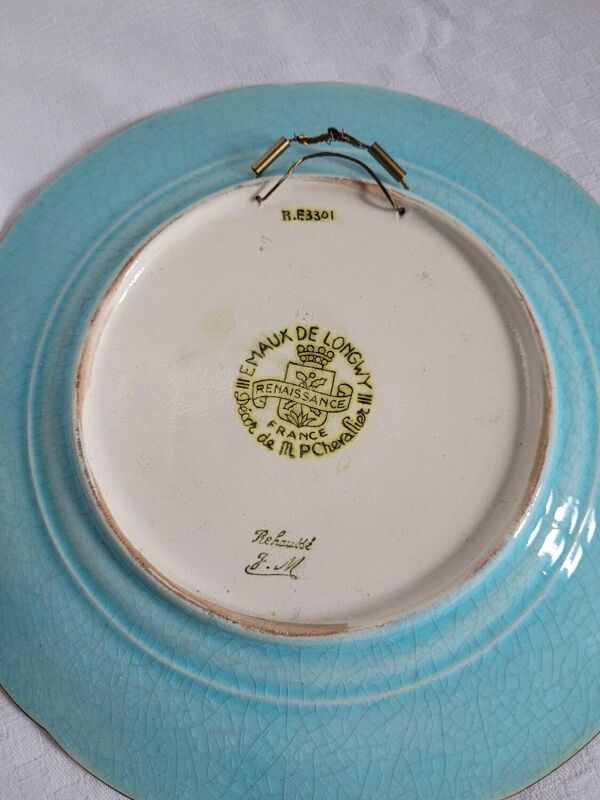 Large assiette Longwy