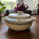 Antique earthenware vegetable dish Salins - Terre de fer