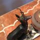 Very pretty art deco chamois table lamp