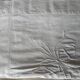 Old linen blend curtain, monogram "HL" (230x330)