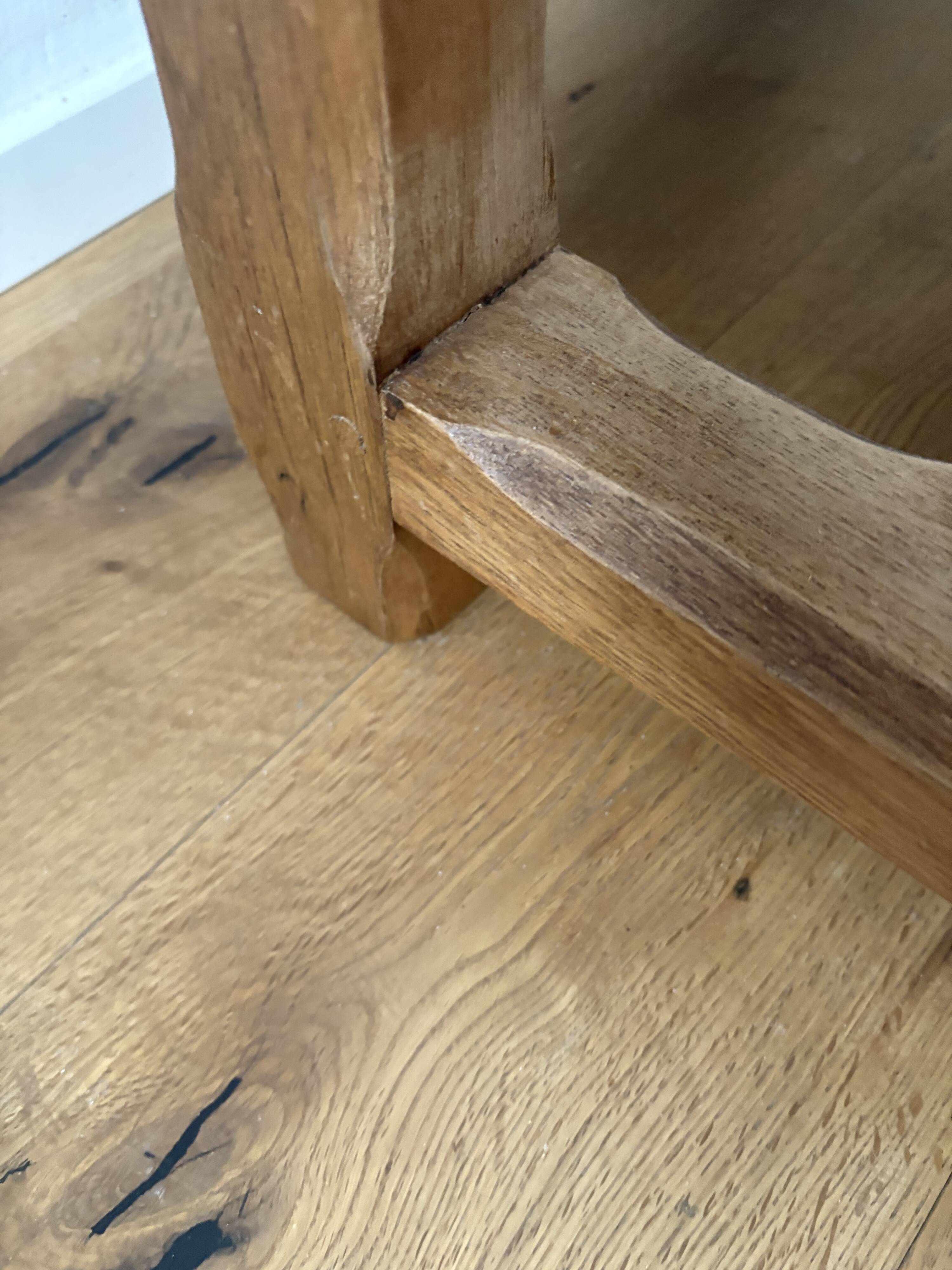 Console table "campaign" solid oak