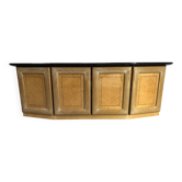 Vintage burl wood credenza, 1980s