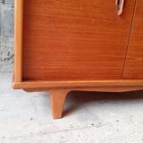 Commode teck style scandinave 1970