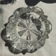Classic geometric style glass ashtray