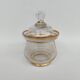 Crystal sugar bowl, early 20th century.