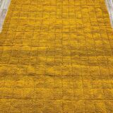 Traditional yellow Moroccan wool rug size 150 x 250 cm