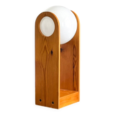 Vintage pine side lamp