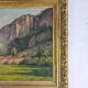 Ernest Victor Hareux (1847-1909) Oil on canvas painting Mountain landscape