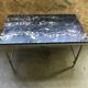 Brass and marble coffee table