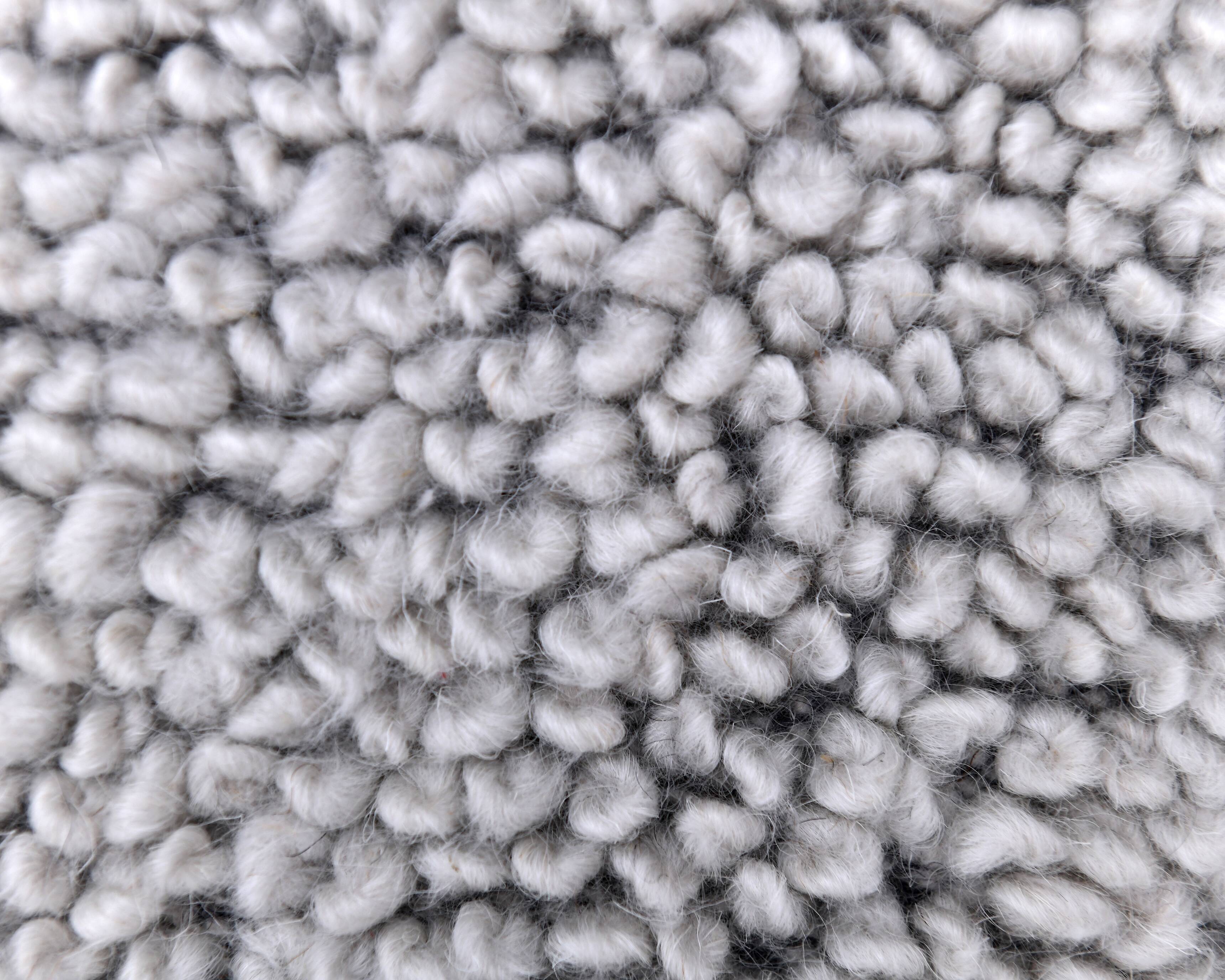 9x10 White Black %100 Wool Turkish Vintage Rug 277x296Cm