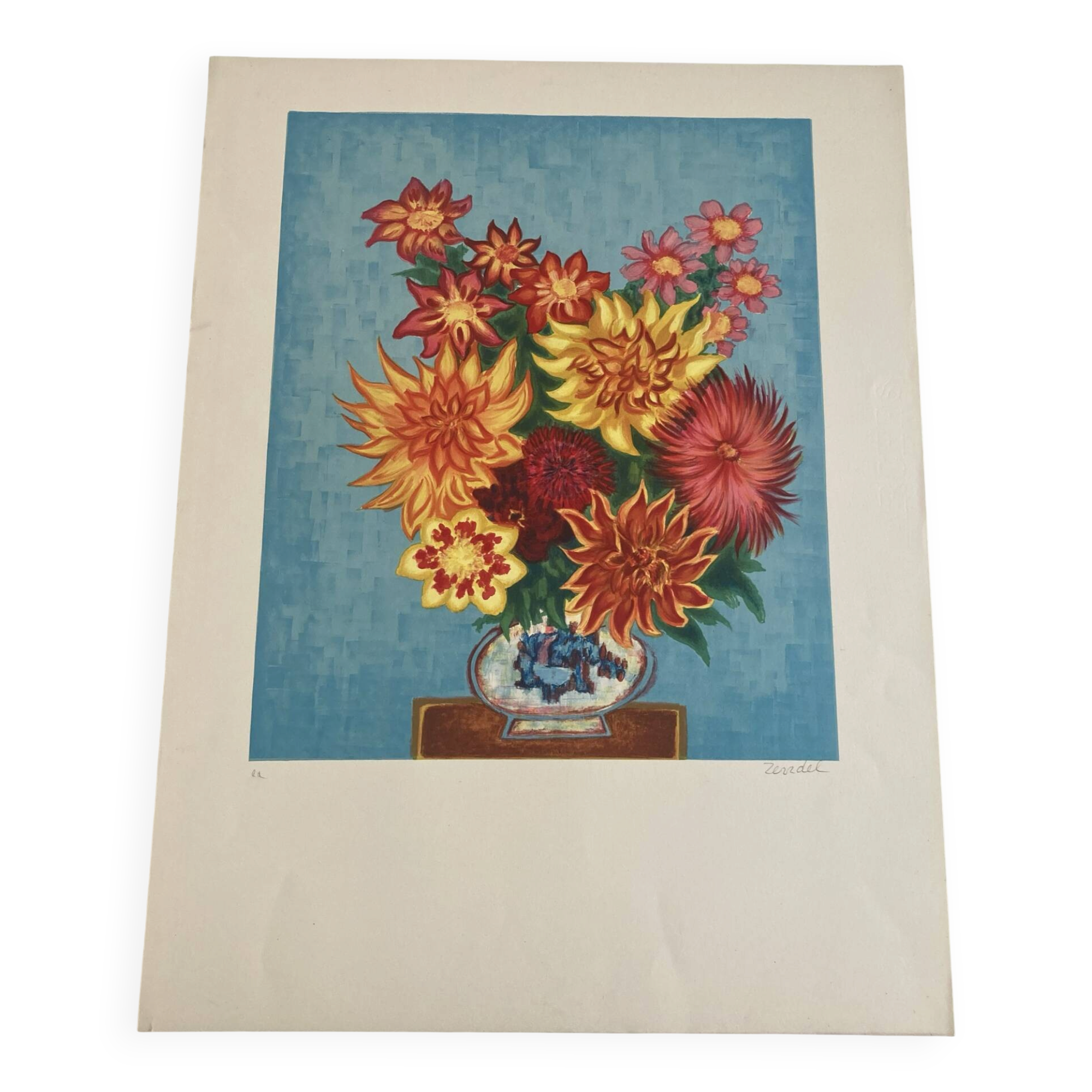 Lithograph signed in pencil by Gabriel Zendel.
