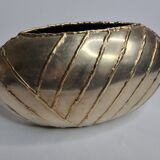 Design brass vase signed Zaza, 29 cm