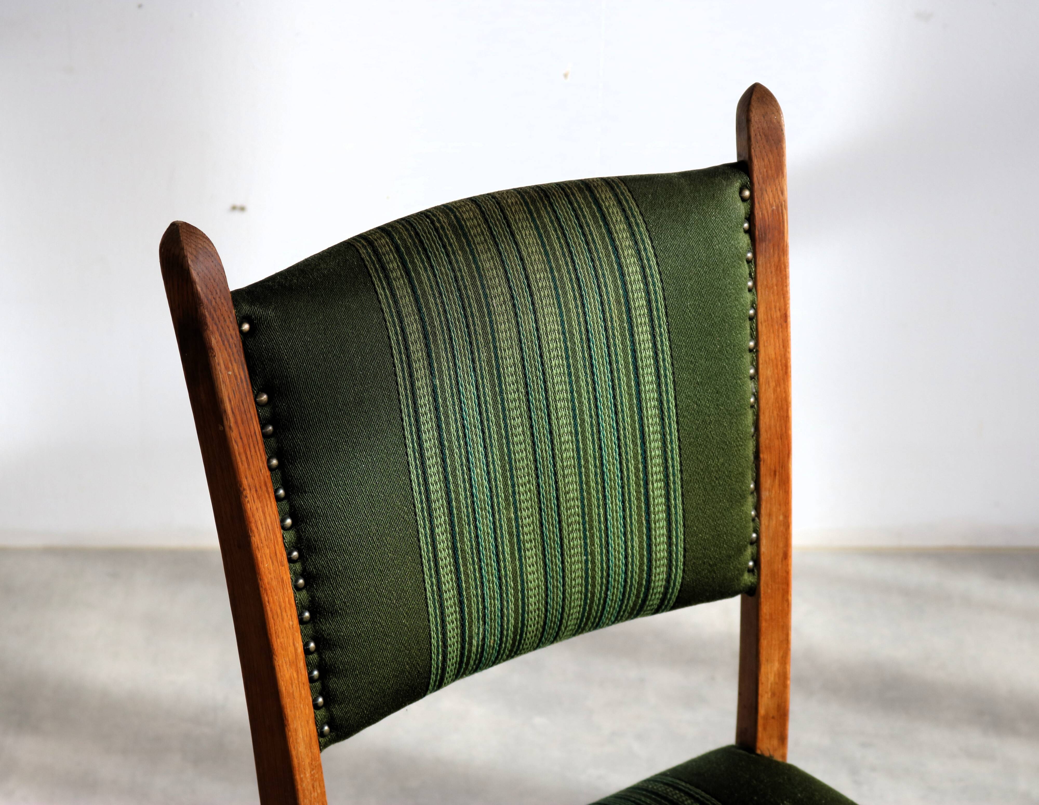 6 Danish Brutalist Dining Chairs