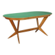 Table vintage des années 1960 avec plateau elliptique