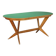Table vintage des années 1960 avec plateau elliptique