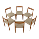 Chaises de salle à manger des années 1960, Lübke