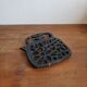 Enamelled cast iron trifle in the shape of a kettle, teapot