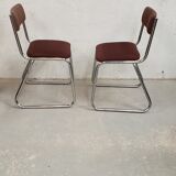 Series 4 chrome sled chairs