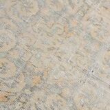 7x10 Light Yellow & Beige Vintage Rug 203x297Cm SK 21426