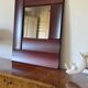 Luciano Frigerio, mod. Tartaro solid padouk mirror, Frigerio di Desio 1970s