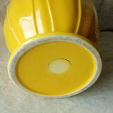 Cache pot en faience forme nenuphar