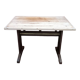 Solid pine bistro table with sanded top, 50s